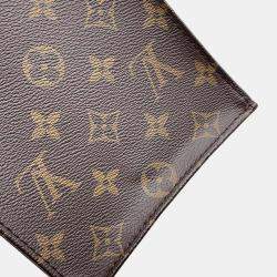 Louis Vuitton Brown Canvas Monogram Petit Sac Plat Mini Handbag