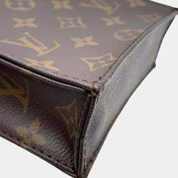 Louis Vuitton Brown Canvas Monogram Petit Sac Plat Mini Handbag