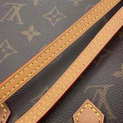 Louis Vuitton Brown Canvas Monogram Petit Sac Plat Mini Handbag