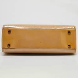 Louis Vuitton Blanc Corail Monogram Vernis Brea GM Bag