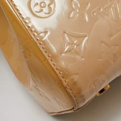 Louis Vuitton Blanc Corail Monogram Vernis Brea GM Bag