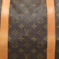 Pre Owned Louis Vuitton Monogram Canvas and Leather Keepall 60 Bag