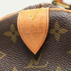 Pre Owned Louis Vuitton Monogram Canvas and Leather Keepall 60 Bag
