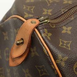 Pre Owned Louis Vuitton Monogram Canvas and Leather Keepall 60 Bag