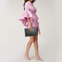 Pre Owned Louis Vuitton Black Monogram Empreinte Leather Daily Pouch