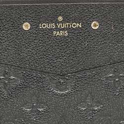 Pre Owned Louis Vuitton Black Monogram Empreinte Leather Daily Pouch