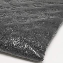 Pre Owned Louis Vuitton Black Monogram Empreinte Leather Daily Pouch