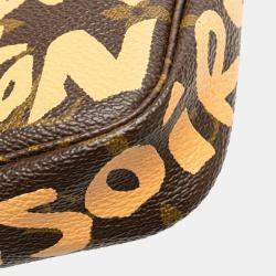 Louis Vuitton Brown Stephen Sprouse Monogram Graffiti Pochette Accessoires