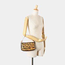 Louis Vuitton Brown Stephen Sprouse Monogram Graffiti Pochette Accessoires