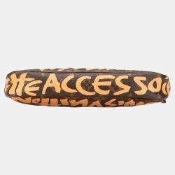 Louis Vuitton Brown Stephen Sprouse Monogram Graffiti Pochette Accessoires
