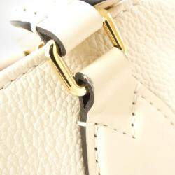 Louis Vuitton Cream Monogram Empreinte Leather OnTheGo MM Handbag