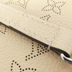 Pre Owned Louis Vuitton Beige Mahina Leather PM Shoulder Bag