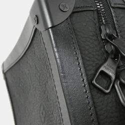 Louis Vuitton Black Taurillon Monogram Soft Trunk Shoulder Bag