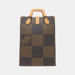 Pre Owned Louis Vuitton Nigo Giant Damier Ebene Monogram Canvas Tote Bag