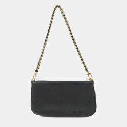 Pre Owned Louis Vuitton Black Monogram Empreinte Leather Multi Pochette Accessoires Shoulder Bag