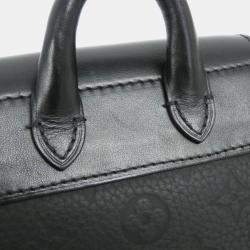 Pre Owned Louis Vuitton Black Taurillon Monogram Nano Steamer Shoulder Bag