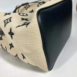 Louis Vuitton Black Cotton Monogram By the Pool Neonoe MM Drawstring Shoulder Bag
