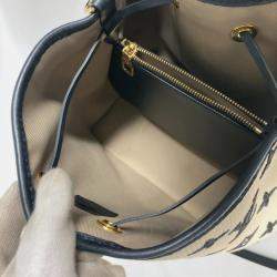 Louis Vuitton Black Cotton Monogram By the Pool Neonoe MM Drawstring Shoulder Bag