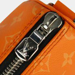 Louis Vuitton Orange Monogram Taigarama Keepall Bandouliere 25 Shoulder Bag