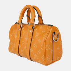 Louis Vuitton Orange Monogram Taigarama Keepall Bandouliere 25 Shoulder Bag