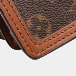 Pre Owned Louis Vuitton Brown Monogram Reverse Dauphine Mini Shoulder Bag