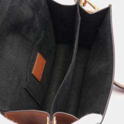 Pre Owned Louis Vuitton Brown Monogram Reverse Dauphine Mini Shoulder Bag