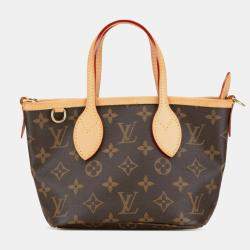Pre Owned Louis Vuitton Brown PVC Leather Monogram Neverfull BB Shoulder Bag