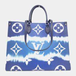 Louis Vuitton Blue Monogram LV Escale OnTheGo GM Tote Bag