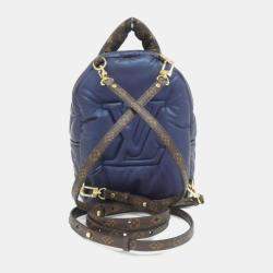 Louis Vuitton Navy Blue Monogram Nylon Pillow Palm Springs Mini Backpack 