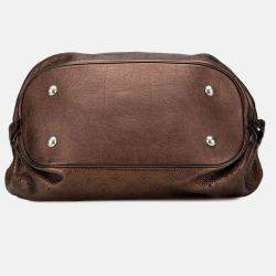 Louis Vuitton Brown Monogram Mahina L Hobo