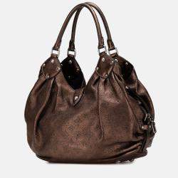 Louis Vuitton Brown Monogram Mahina L Hobo