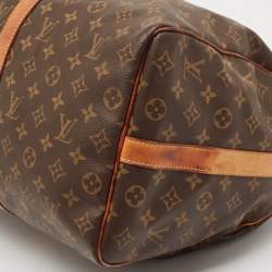 Pre Owned Louis Vuitton Monogram Canvas Keepall Bandouliere 50 Bag