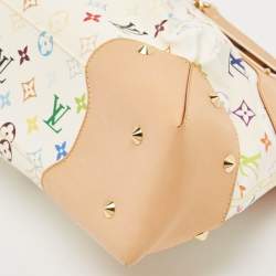 مملوكة مسبقًا Louis Vuitton White/Multicolor Monogram Canvas Judy GM Bag