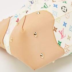 مملوكة مسبقًا Louis Vuitton White/Multicolor Monogram Canvas Judy GM Bag