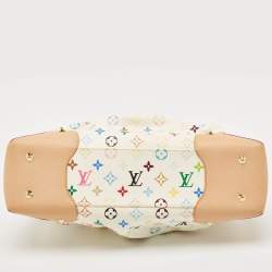 مملوكة مسبقًا Louis Vuitton White/Multicolor Monogram Canvas Judy GM Bag