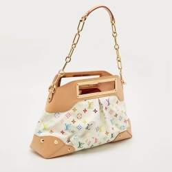 مملوكة مسبقًا Louis Vuitton White/Multicolor Monogram Canvas Judy GM Bag