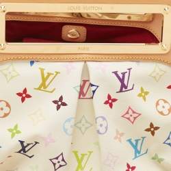 مملوكة مسبقًا Louis Vuitton White/Multicolor Monogram Canvas Judy GM Bag