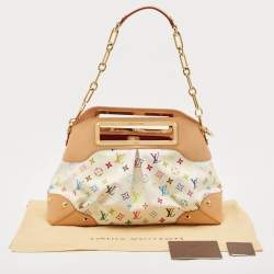 مملوكة مسبقًا Louis Vuitton White/Multicolor Monogram Canvas Judy GM Bag