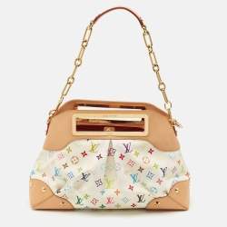 مملوكة مسبقًا Louis Vuitton White/Multicolor Monogram Canvas Judy GM Bag