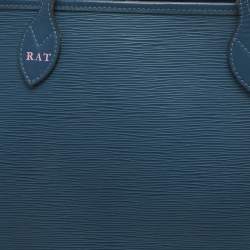 Louis Vuitton Cyan Epi Leather Neverfull MM Bag