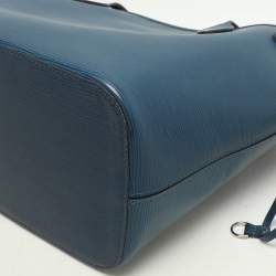 Louis Vuitton Cyan Epi Leather Neverfull MM Bag