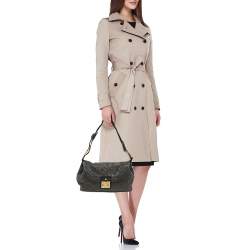 مملوكة مسبقًا حقيبة لوي فيتون بوشت جلد براءة اختراع مونوغرام نوير سوداء