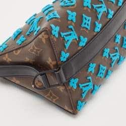 Louis Vuitton Turquoise Monogram Tuffetage Canvas Triangle Messenger Bag