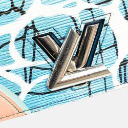Louis Vuitton Blue Epi Aqua Twist Wallet on Chain