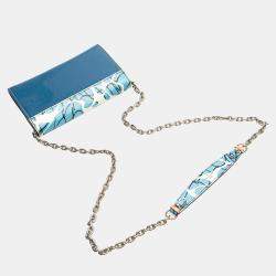 Louis Vuitton Blue Epi Aqua Twist Wallet on Chain
