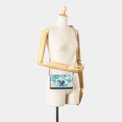Louis Vuitton Blue Epi Aqua Twist Wallet on Chain