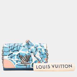 Louis Vuitton Blue Epi Aqua Twist Wallet on Chain
