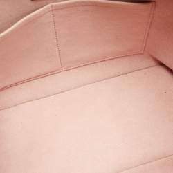 Pre Owned Louis Vuitton Magnolia Damier Ebene Canvas and Taurillon Leather Jersey Tote