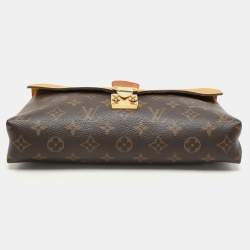 Pre Owned Louis Vuitton Safran Monogram Canvas Pallas Chain Bag