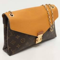 Pre Owned Louis Vuitton Safran Monogram Canvas Pallas Chain Bag